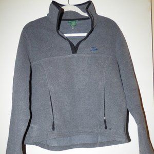 LL Bean Grey Fleece, Size Medium
